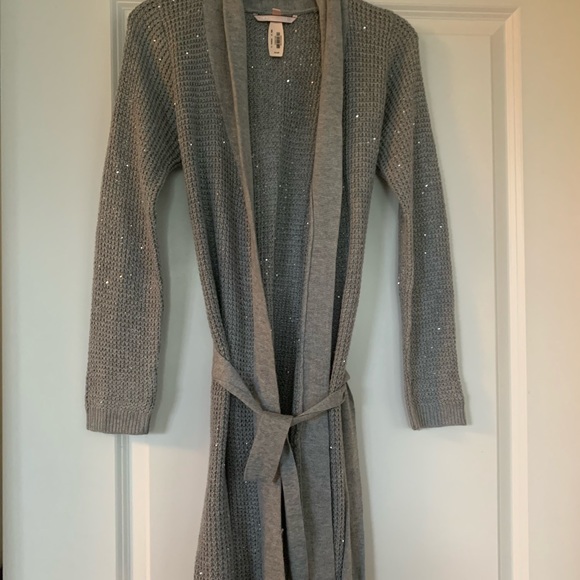 Victoria’s Secret belted cardigan with sequins - Picture 1 of 5